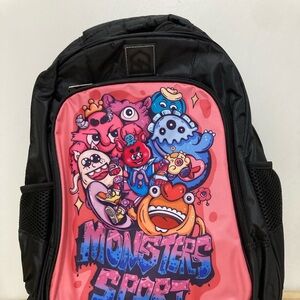 NEW! Monsters Sport Backpack/Travel Bag/Day Bag/Side Pockets/16 Inches